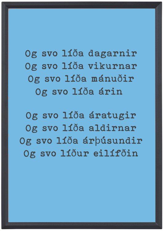 Líður - textaverk